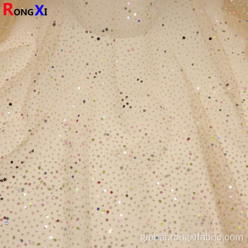 Glitter Tulle Fabric Hot Selling Glitter Lace Fabric With Low Price Manufactory